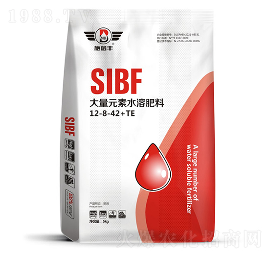 大量元素水溶肥料12-8-42+TE-施蓓豐