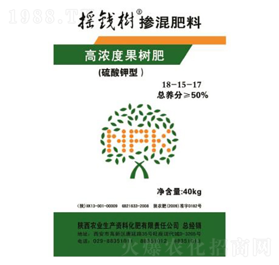 高濃度果樹(shù)摻混肥料18-15-17-農(nóng)業(yè)生產(chǎn)