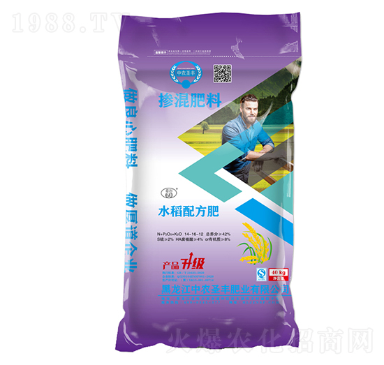 40kg水稻配方專(zhuān)用摻混肥料-中農(nóng)圣豐