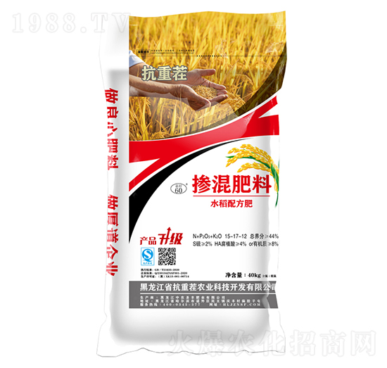 40kg水稻配方專用摻混肥料-抗重茬-中農(nóng)圣豐
