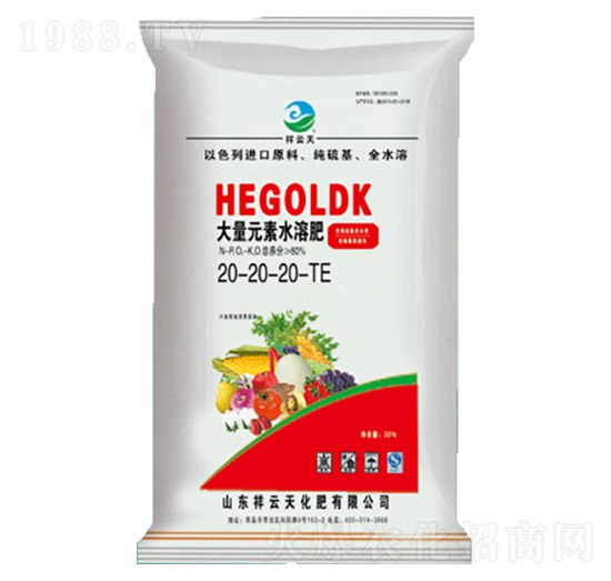 大量元素水溶肥20-20-20-TE-祥云天