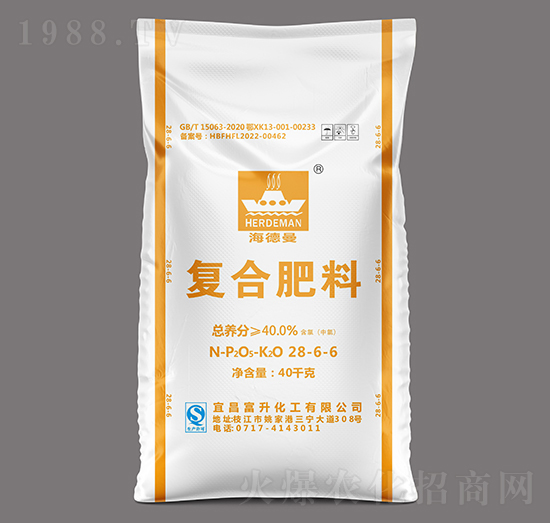 40kg復(fù)合肥料28-6-6-海德曼-三寧化工