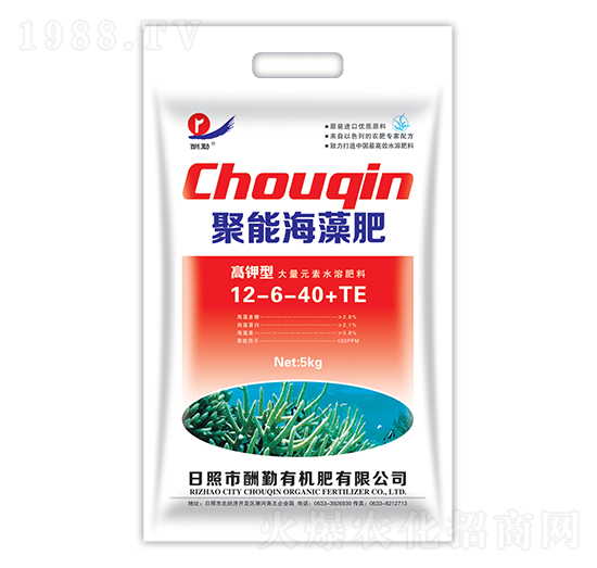 高鉀型聚能海藻肥12-6-40+TE-酬勤