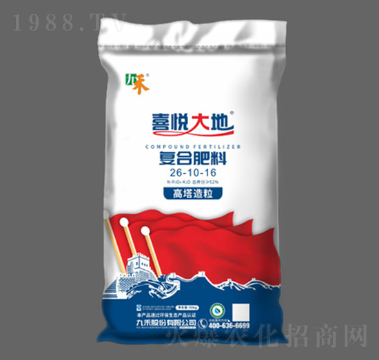 高塔造粒復合肥料26-10-16-喜悅大地-九禾股份