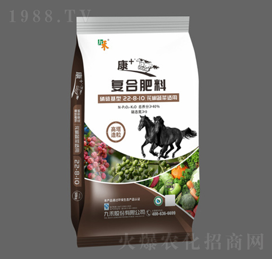 花椒蔬菜適用復(fù)合肥料22-8-10-康+系列-九禾股份