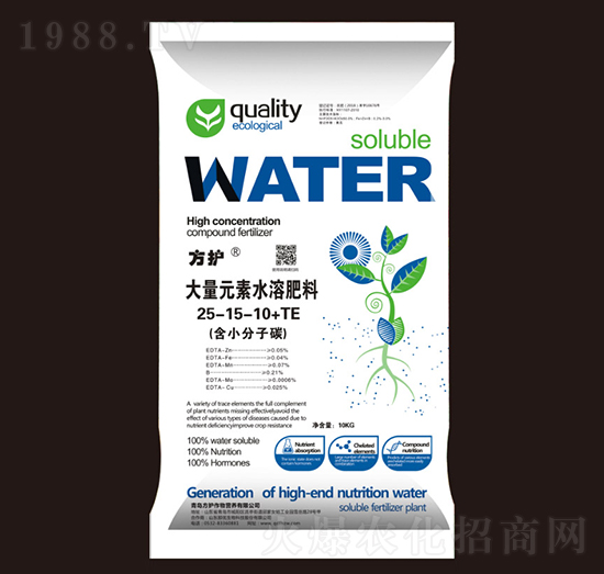 大量元素水溶肥25-15-10+TE-方護(hù)作物