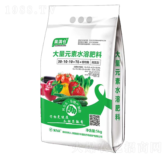大量元素水溶肥料30-10-10+TE-果滿(mǎn)倉(cāng)-德?tīng)栘S