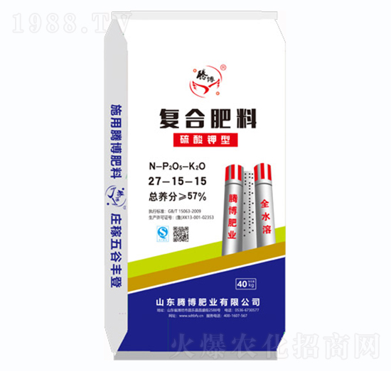 硫酸鉀型復(fù)合肥料27-15-15-騰博肥業(yè)