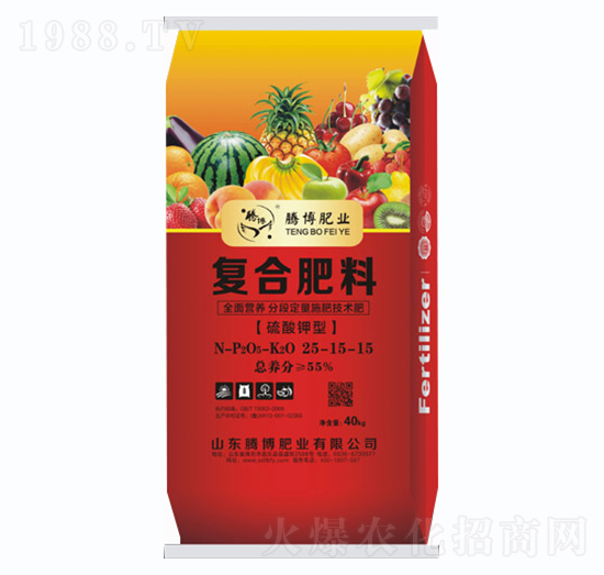 硫酸鉀型復(fù)合肥料25-15-15-騰博肥業(yè)