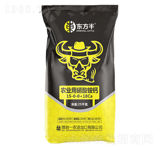 農業(yè)用硝酸銨鈣15-0-0+18Ca-東方牛-一農農業(yè)