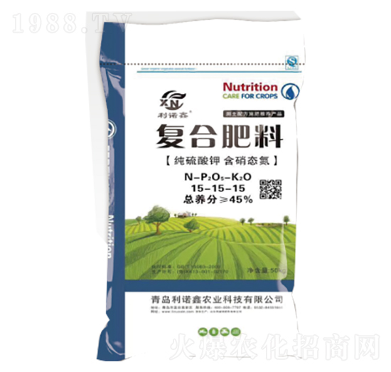 純硫酸鉀復(fù)合肥料15-15-15-利諾鑫