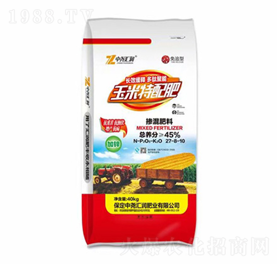 玉米特配肥摻混肥料27-8-10-中堯匯潤