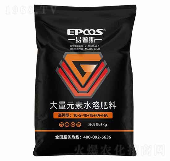 高鉀型大量元素水溶肥料10-5-40+TE+FA+HA-易普斯生物