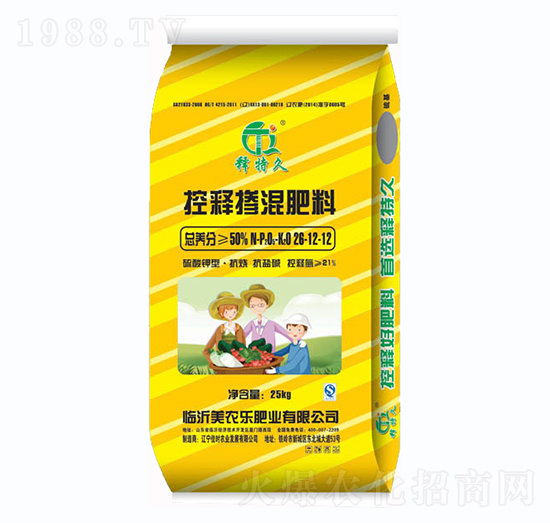 控釋摻混肥料26-12-12-釋特久-美農(nóng)樂
