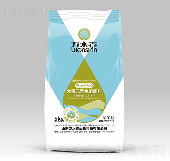 大量元素水溶肥34-8-8-萬水春
