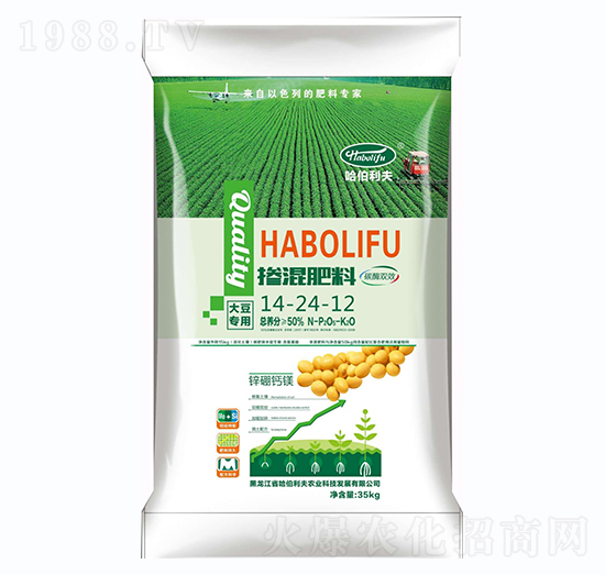 大豆專用摻混肥料14-24-12-哈伯利夫