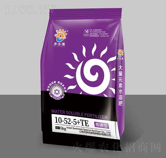 大量元素水溶肥料10-52-5+TE-多樂美