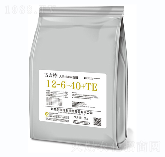 全元素大量元素水溶肥12-6-40+TE-古力特-金谷丁