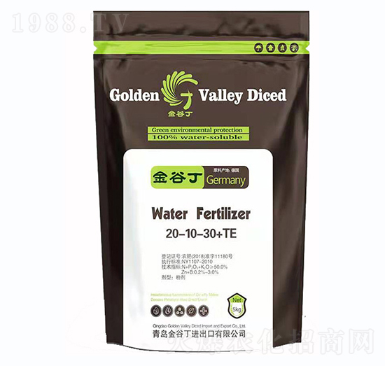 高氮高鉀型大量元素水溶肥20-10-30+TE-金谷丁