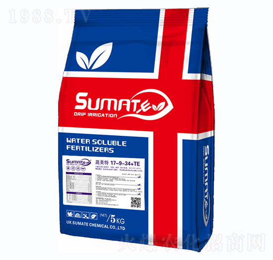 5kg大量元素水溶肥17-9-34+TE-蔬美特