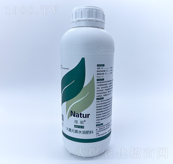 大量元素水溶肥400-0-0-綠駝-自然地