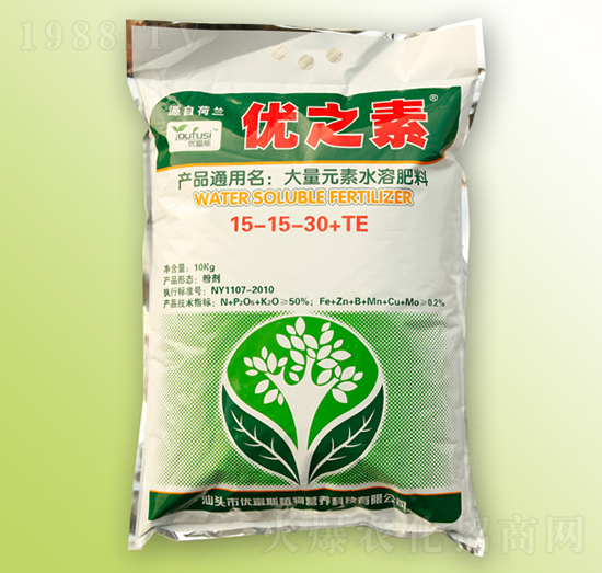 大量元素水溶肥料15-15-30+TE-優(yōu)之素-優(yōu)富斯