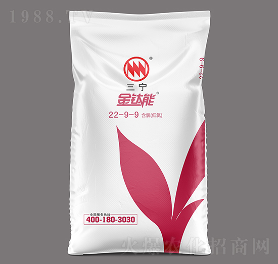 40kg高塔硝氯基復(fù)合肥22-9-9-金鈦能-三寧農(nóng)資