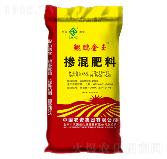 摻混肥料12-18-15-鯤鵬金玉-秀沃農(nóng)業(yè)