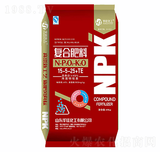 海藻硝硫基復(fù)合肥料15-5-25+TE-華廷化工