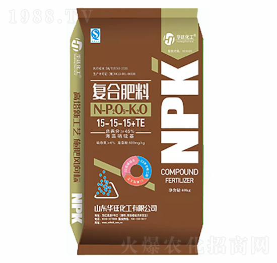 海藻硝硫基復(fù)合肥料15-15-15+TE-華廷化工