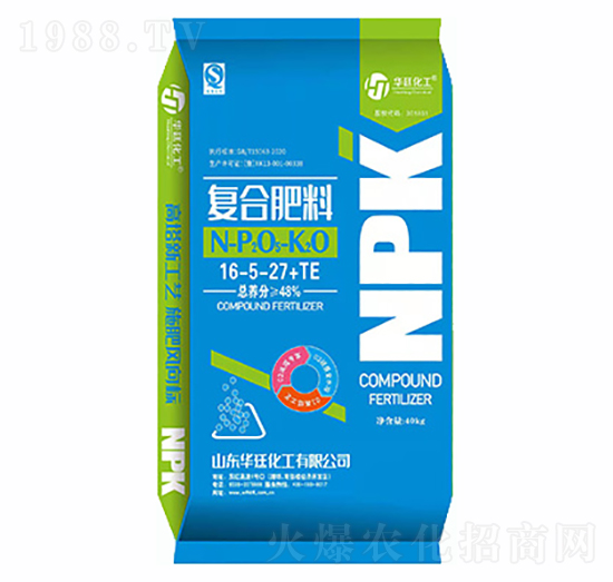 硫基全水溶復合肥料16-5-37+TE-華廷化工