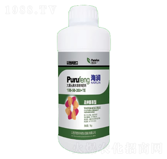 大量元素水溶肥料100-50-350+TE-海潤-普潤豐