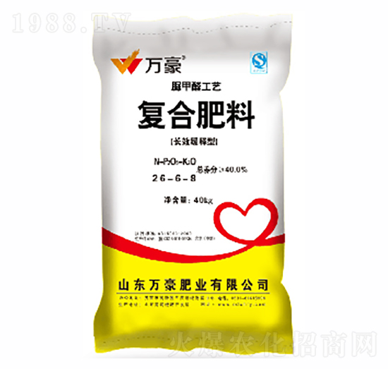 脲甲醛玉米專用復(fù)合肥26-6-8-萬豪