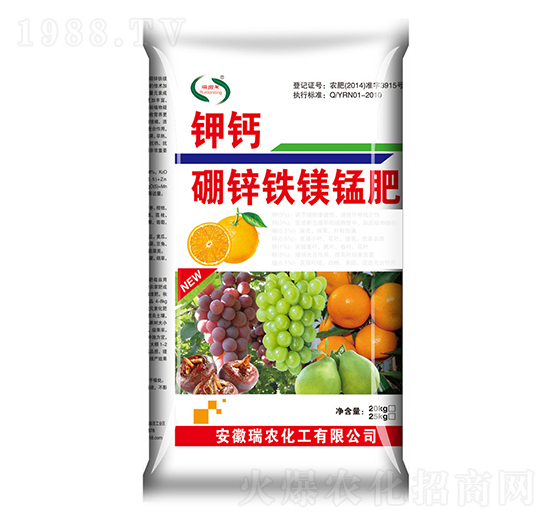 鉀鈣硼鋅鐵鎂錳肥-瑞農(nóng)化工