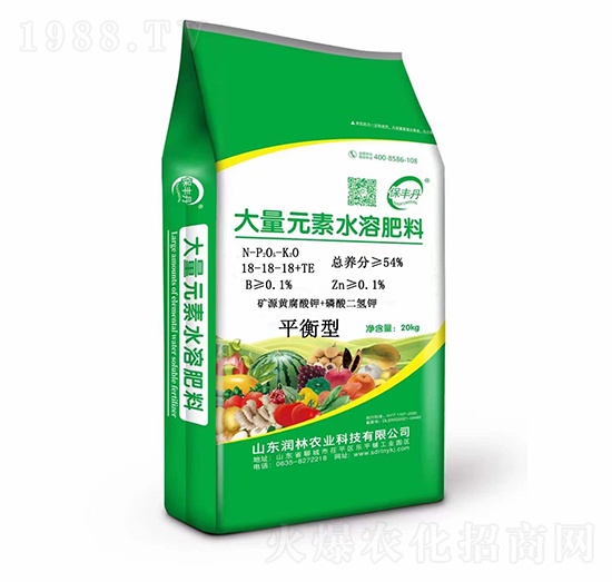 平衡型大量元素水溶肥18-18-18+TE-潤林農(nóng)業(yè)