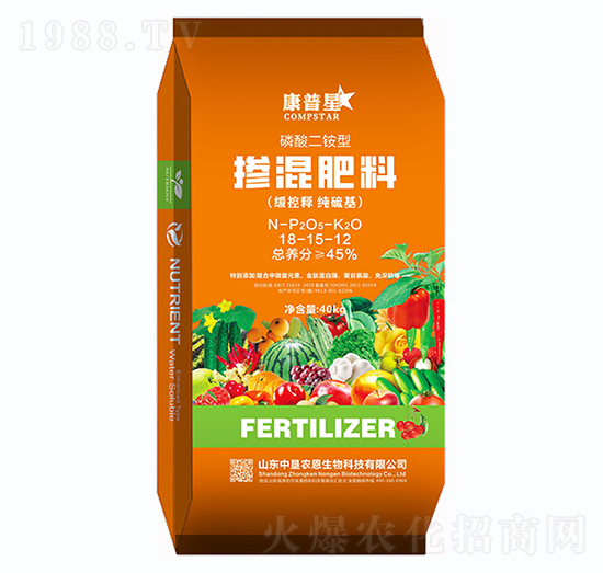 磷酸二銨型摻混肥料18-15-12-康普星-中墾農恩