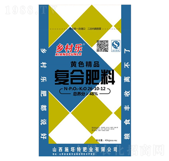 40kg復(fù)合肥料26-10-12-鄉(xiāng)村樂(lè)-施塔特