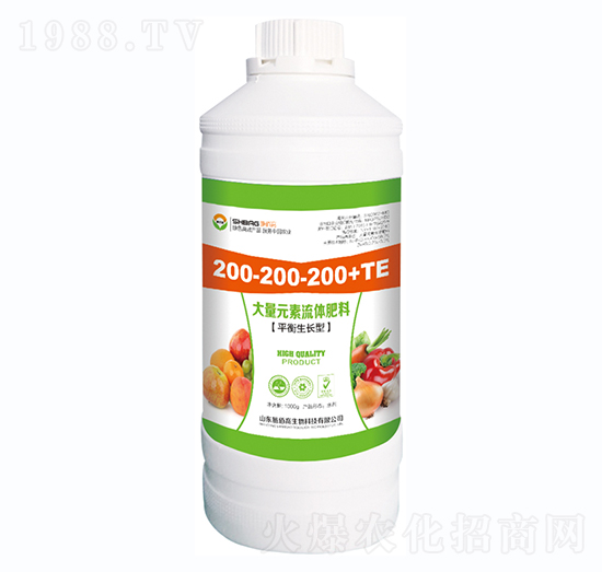 平衡生長型大量元素流體肥料200-200-200+TE-施佰高