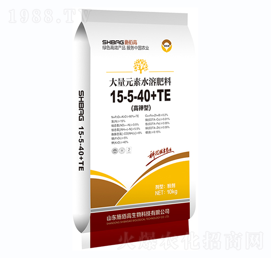 10kg����ʹ���Ԫ��ˮ�ܷ�15-5-40+TE-ʩ�۸�