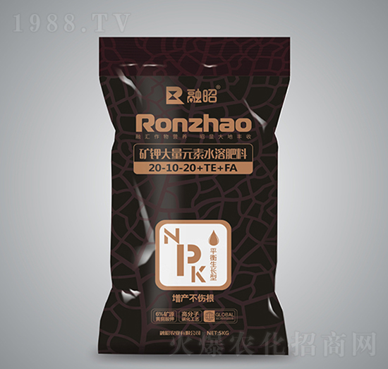 平衡生長型礦源大量元素水溶肥20-10-20+TE+FA-融昭農(nóng)業(yè)