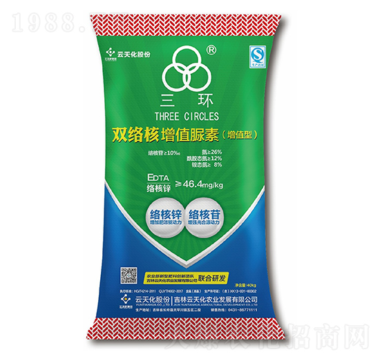 雙絡(luò)核控失復合肥料26-0-0-三環(huán)-云天化