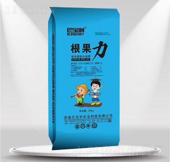 棕色顆粒水溶肥料-根果力-巴寶利農