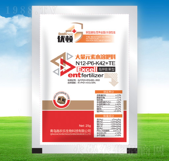 高鉀膨果型大量元素水溶肥10-52-10+TE-優(yōu)頓-嘉佳福