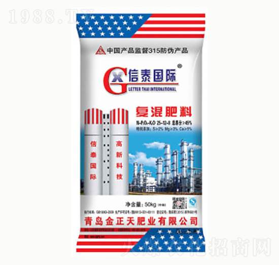 復(fù)混肥料25-12-8-金正天肥業(yè)