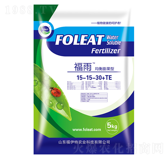 均衡膨果型大量元素水溶肥15-15-30+TE-福雨-福伊特