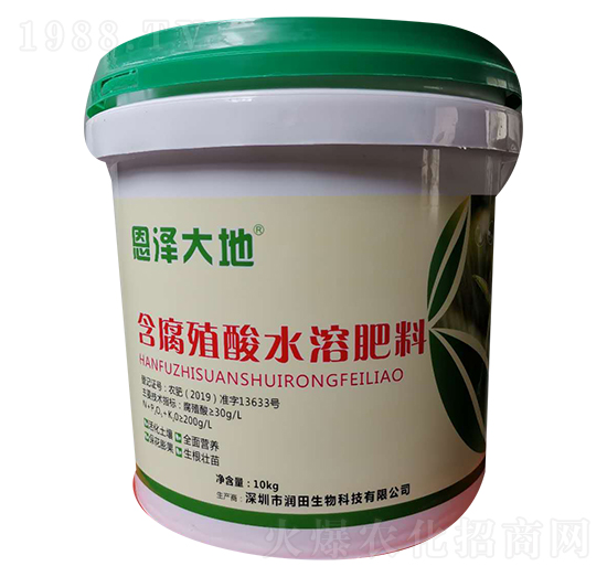 10kg含腐植酸水溶肥料-恩澤大地-潤(rùn)田生物