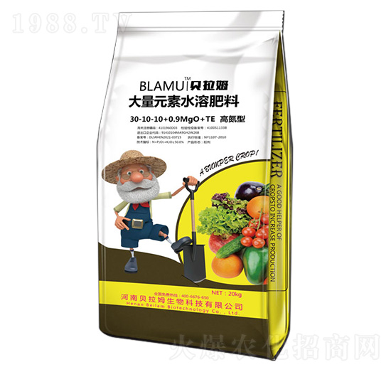 高氮型大量元素水溶肥料30-10-10+0.9MgO+TE-貝拉姆
