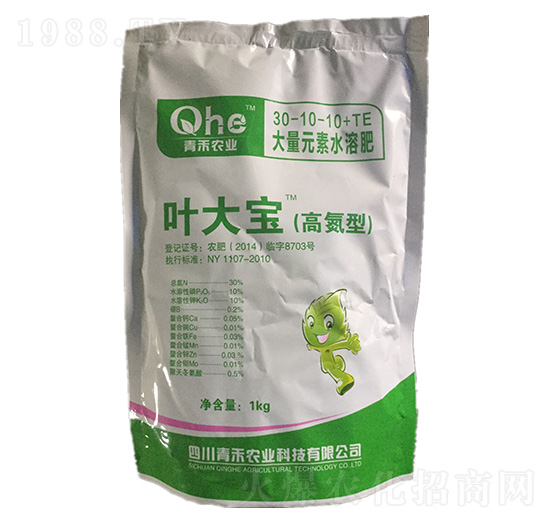 大量元素水溶肥料30-10-10+TE-葉大寶-青禾農業(yè)