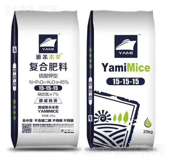 硫酸鉀型復(fù)合肥料15-15-15-雅米米翠