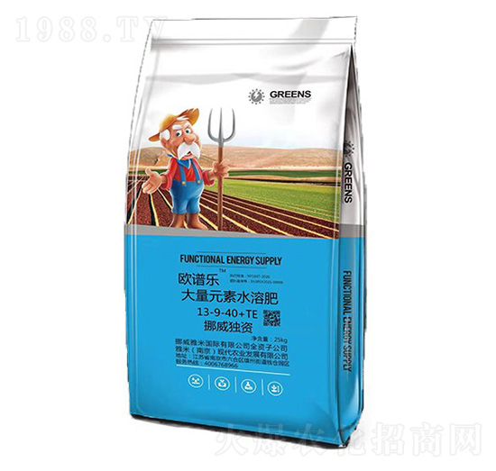 挪威獨(dú)資大量元素水溶肥13-9-40+TE-歐譜樂-雅米